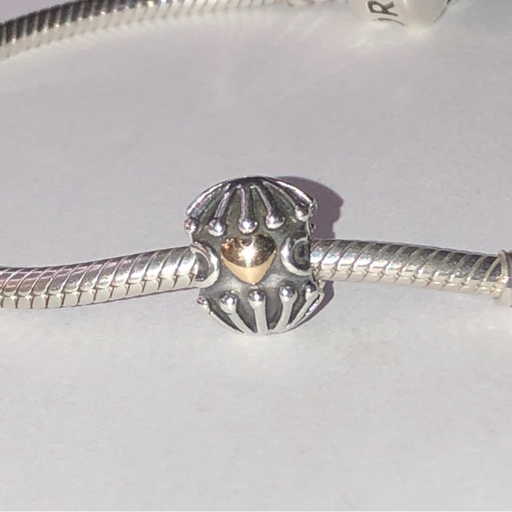 Pandora 14k Love and Hugs Heart Charm S925 Ale